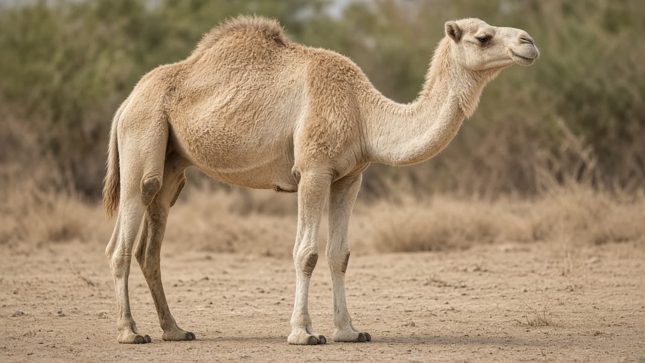 Camel standing outdoors